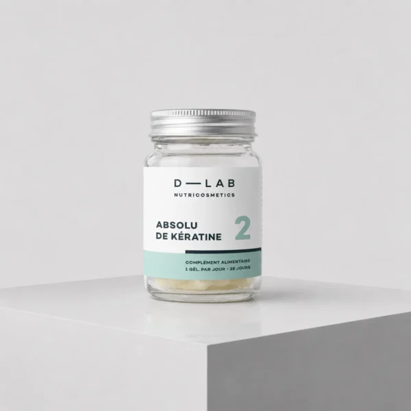 D-LAB Nutricosmetics – maisto papildas su keratinu plaukams „Absolu De Keratine“