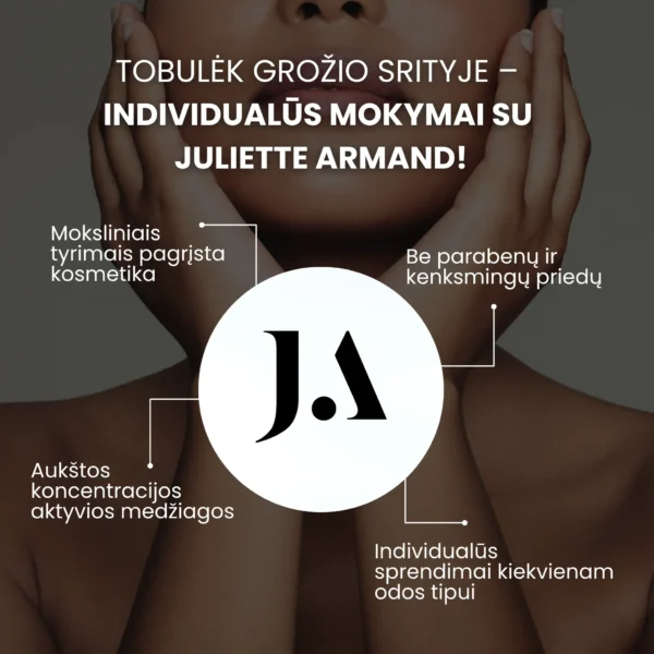 Juliette Armand mokymai kosmetologėms