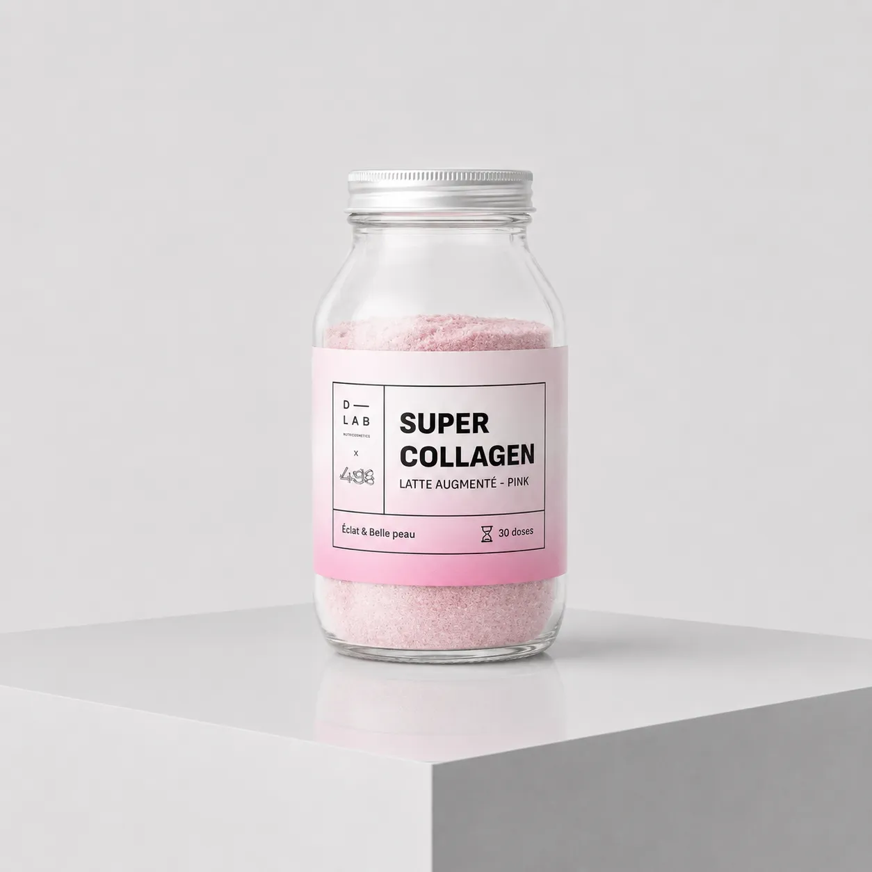 D-LAB Nutricosmetics – kolageno maisto papildas Super Collagen Pink Latte