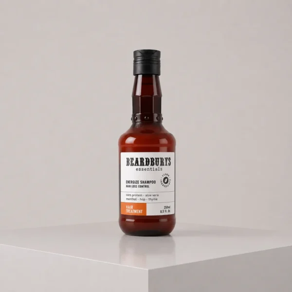 Beardburys Essentials Energize Shampoo plaukų slinkimą stabdantis šampūnas